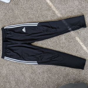 Black Adidas climacool joggers. Size L